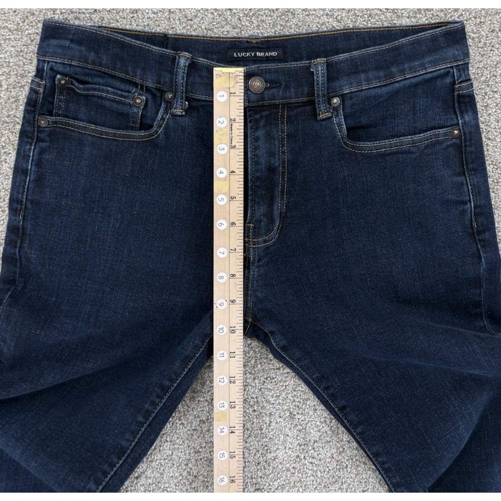 Lucky Brand 223 Straight Jeans Mens Size 32 Blue HULA Wash Cotton Tencel Coolmax - Picture 12 of 12
